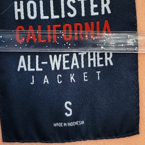 Hollister All Weather Charcoal/Salmon Jacket Women's Size Small - Picture 3 of 5